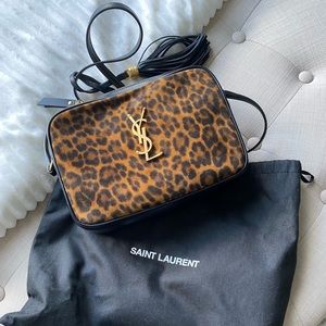 Saint Laurent Leopard Lou Camera Bag